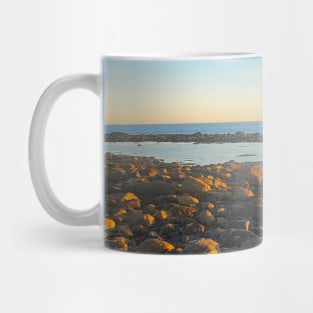 Beach Rocks at Golden Hour Mug